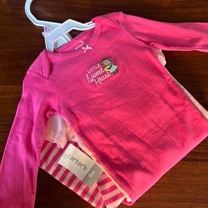 Brand new pink Carter’s 3 piece set, 9 Mos.